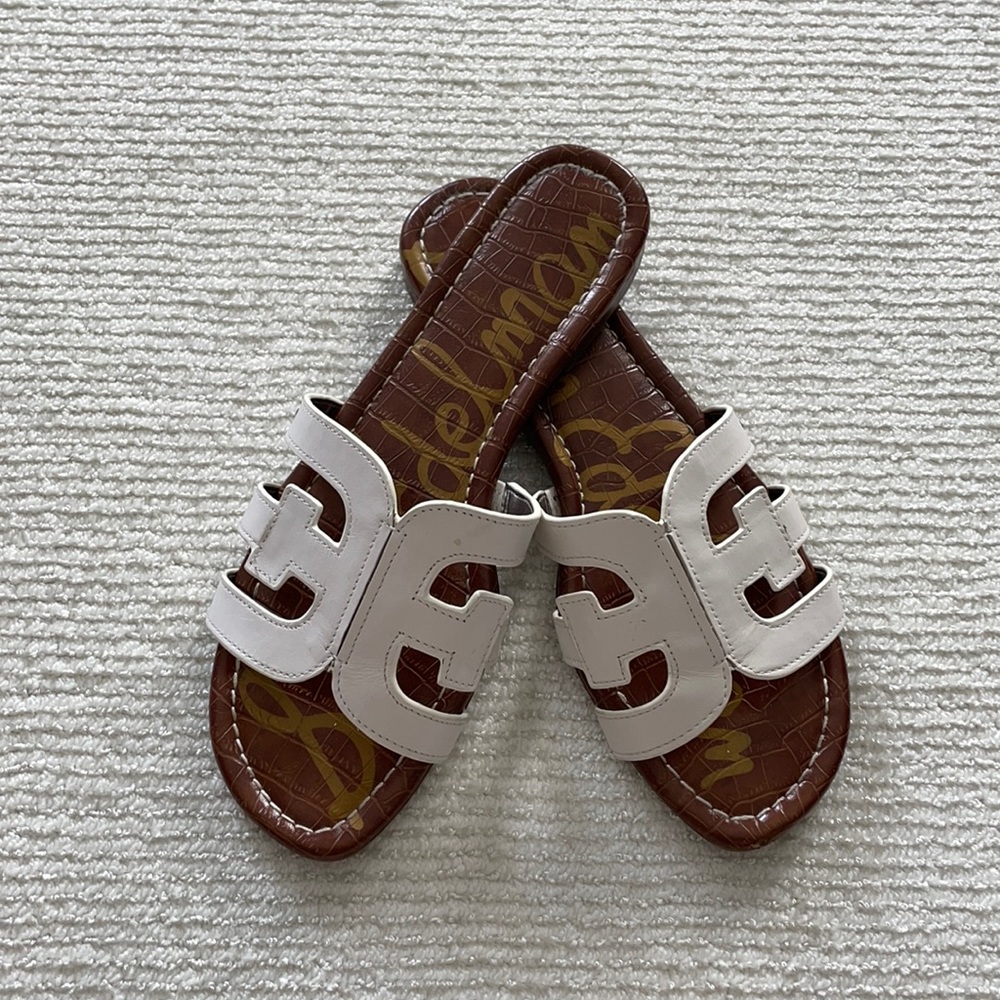 Sam Edelman white sandals